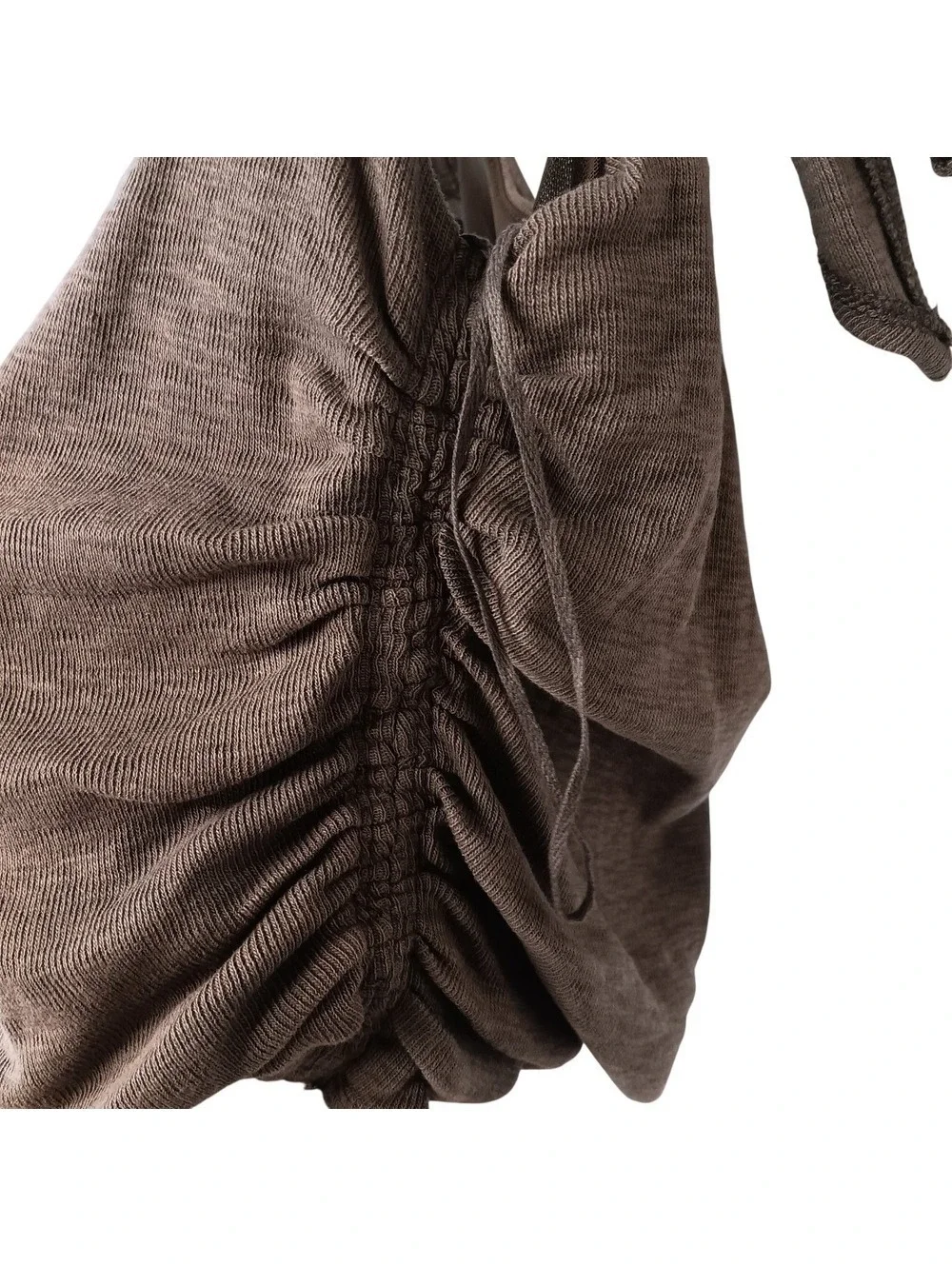 Free People Women's Brown Boulevard Ruched Tie Strap Tank Top Size M